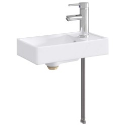 Lavabo de salle de bains Chrome 40,5 x 22,5 x 11,5 cm métal 628644628644
