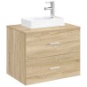 Lavabo de salle de bains Chrome 40,5 x 22,5 x 11,5 cm métal 628644628644