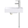 Lavabo de salle de bains Chrome 40,5 x 22,5 x 11,5 cm métal 628644628644