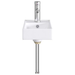 Lavabo de salle de bains Chrome 40,5 x 22,5 x 11,5 cm métal 628644628644