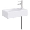 Lavabo de salle de bains Chrome 45,5 x 25,5 x 13 cm métal 628645628645