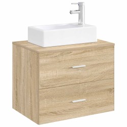 Lavabo de salle de bains Chrome 45,5 x 25,5 x 13 cm métal 628645628645