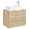Lavabo de salle de bains Chrome 45,5 x 25,5 x 13 cm métal 628645628645