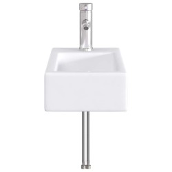 Lavabo de salle de bains Chrome 45,5 x 25,5 x 13 cm métal 628645628645