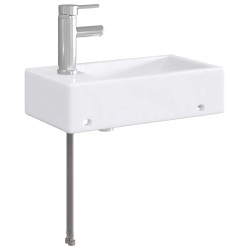Lavabo de salle de bains Chrome 45,5 x 25,5 x 13 cm métal 628645628645