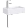 Lavabo de salle de bains Chrome 45,5 x 25,5 x 13 cm métal 628645628645