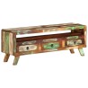 Meuble TV Multicolore 110x30x40 cm Bois massif de récupération 628646628646