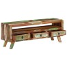 Meuble TV Multicolore 110x30x40 cm Bois massif de récupération 628646628646
