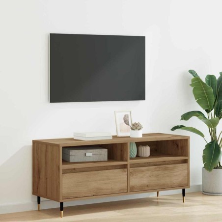 Meuble TV 100 x 34,5 x 44,5 cm Chêne artisanal 628648628648