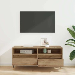 Meuble TV 100 x 34,5 x 44,5 cm Chêne artisanal 628648628648