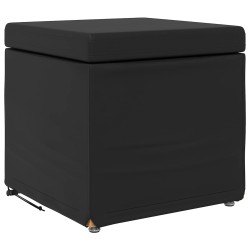 Tabouret Noir Cuir Synthétique et Bois Composite 628669628669