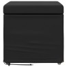 Tabouret Noir Cuir Synthétique et Bois Composite 628669628669