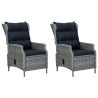 Ensemble à manger de jardin 3 pcs Gris clair 628670628670