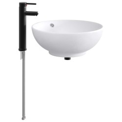 Lavabo de salle de bains Noir Mat 44 x 44 x 16 cm métal 628671628671