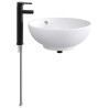 Lavabo de salle de bains Noir Mat 44 x 44 x 16 cm métal 628671628671