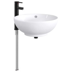 Lavabo de salle de bains Noir Mat 44 x 44 x 16 cm métal 628671628671