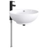 Lavabo de salle de bains Noir Mat 44 x 44 x 16 cm métal 628671628671