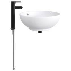 Lavabo de salle de bains Noir Mat 44 x 44 x 16 cm métal 628671628671