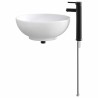 Lavabo de salle de bains Noir Mat 44 x 44 x 16 cm métal 628671628671