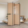 Paravent 4 panneaux Beige 200 x 220 cm Tissu 628674628674