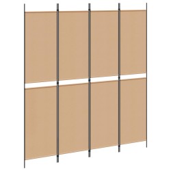 Paravent 4 panneaux Beige 200 x 220 cm Tissu 628674628674