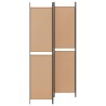 Paravent 4 panneaux Beige 200 x 220 cm Tissu 628674628674