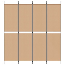 Paravent 4 panneaux Beige 200 x 220 cm Tissu 628674628674
