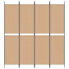 Paravent 4 panneaux Beige 200 x 220 cm Tissu 628674628674