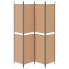 Paravent 4 panneaux Beige 200 x 220 cm Tissu 628674628674