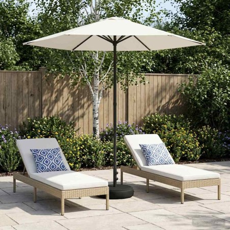 Parasol de jardin avec base 230 x 230 cm Polyester 628675628675