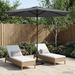 Parasol de jardin 270 x 270 cm Polyester Rectangulaire 628676628676