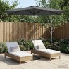 Parasol de jardin 270 x 270 cm Polyester Rectangulaire 628676628676