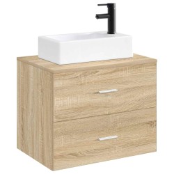 Lavabo de salle de bains Noir Mat 45,5 x 25,5 x 13 cm métal 628681628681