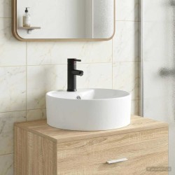 Lavabo de salle de bains Noir Mat 40,5 x 40,5 x 15 cm métal 628682628682