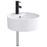 Lavabo de salle de bains Noir Mat 40,5 x 40,5 x 15 cm métal 628682628682