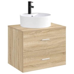 Lavabo de salle de bains Noir Mat 40,5 x 40,5 x 15 cm métal 628682628682