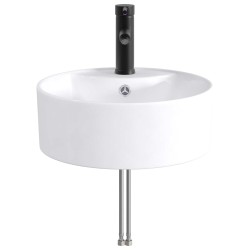 Lavabo de salle de bains Noir Mat 40,5 x 40,5 x 15 cm métal 628682628682