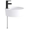 Lavabo de salle de bains Noir Mat 40,5 x 40,5 x 15 cm métal 628682628682