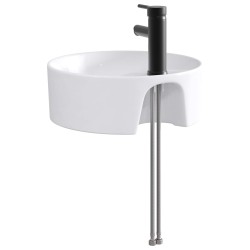 Lavabo de salle de bains Noir Mat 40,5 x 40,5 x 15 cm métal 628682628682