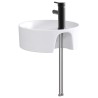 Lavabo de salle de bains Noir Mat 40,5 x 40,5 x 15 cm métal 628682628682
