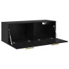 Meuble mural Chêne noir 100 x 36.5 x 35 cm Bois d'ingénierie 628684628684