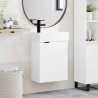 Meuble de salle de bain avec robinet Blanc 45,5 x 22,5 x 84 cm 628686628686