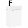 Meuble de salle de bain avec robinet Blanc 45,5 x 22,5 x 84 cm 628686628686