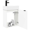 Meuble de salle de bain avec robinet Blanc 45,5 x 22,5 x 84 cm 628686628686