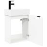 Meuble de salle de bain avec robinet Blanc 45,5 x 22,5 x 84 cm 628686628686
