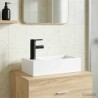 Lavabo de salle de bains Noir Mat 45,5 x 25,5 x 13 cm métal 628688628688