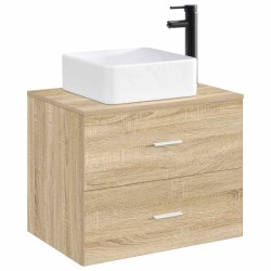 Lavabo de salle de bains Noir Mat 49 x 37 x 14 cm métal 628691628691