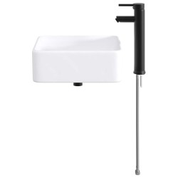 Lavabo de salle de bains Noir Mat 49 x 37 x 14 cm métal 628691628691
