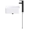 Lavabo de salle de bains Noir Mat 49 x 37 x 14 cm métal 628691628691