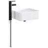 Lavabo de salle de bains Noir Mat 49 x 37 x 14 cm métal 628691628691